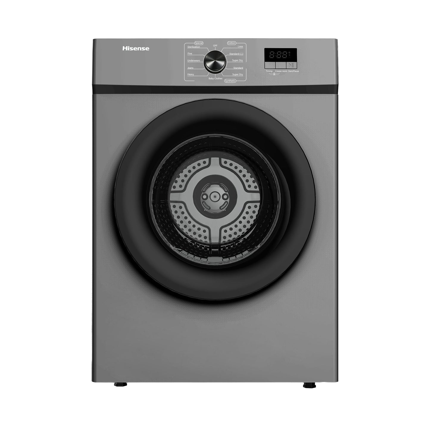 Hisense 8Kg Air Vented Tumble Dryer with LED Display -Titanium Grey