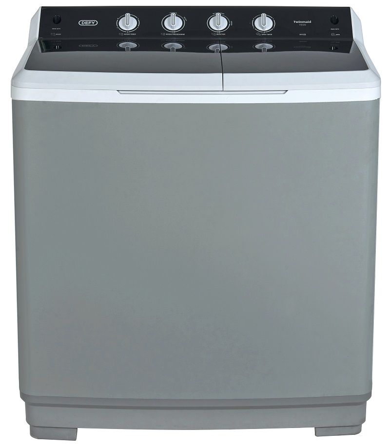 Defy 15KG DTT151 Twin Tub Washing Machine Metallic