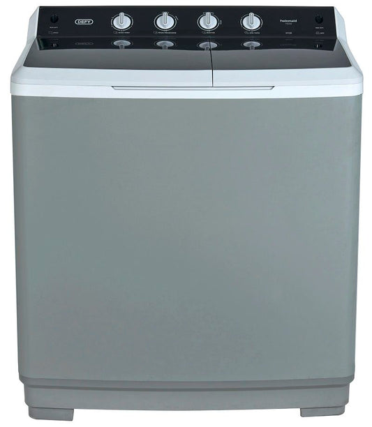 Defy 15KG DTT151 Twin Tub Washing Machine Metallic