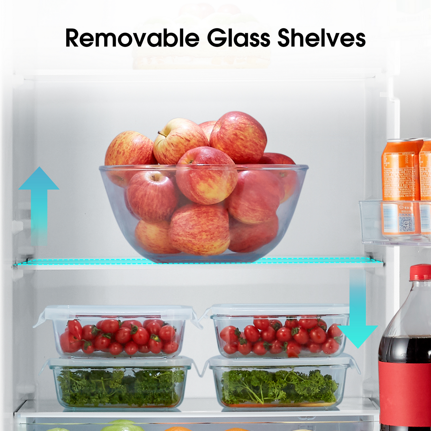 Hisense 223L Bottom Freezer Fridge-Titanium Inox H310BIT