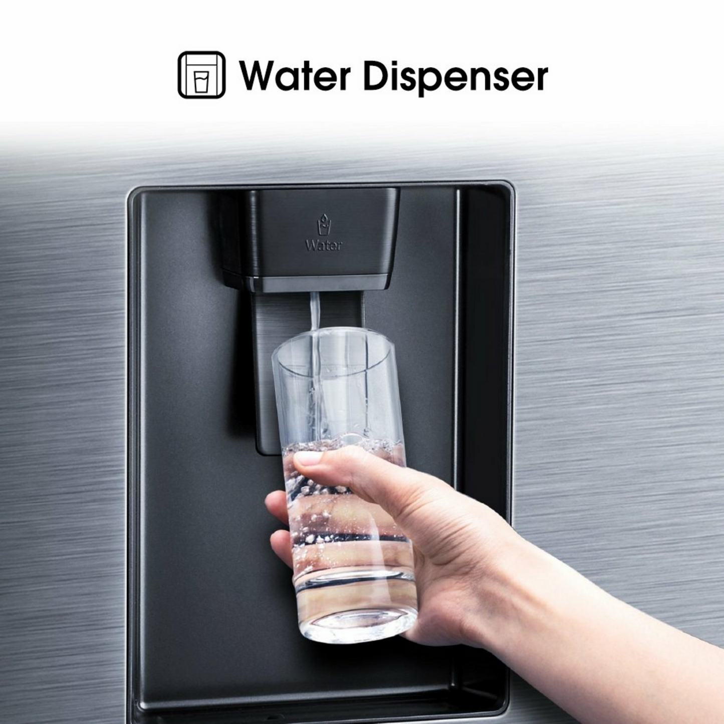 Hisense 222L Inox Fridge/Freezer Water- H310BIT-WD