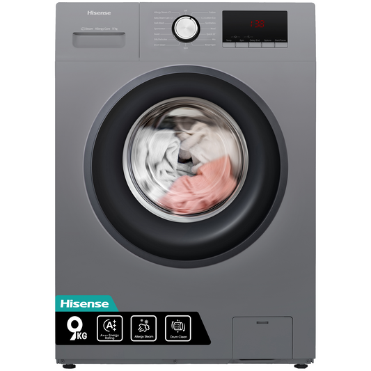 Hisense 9kg Front Loader Washing Machine with Inverter-WFQP9012VMT